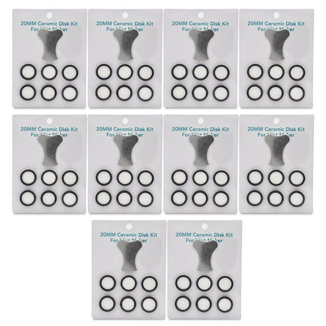 70Pcs Mist Maker Maintenance Kit, Ceramic Disk Ceramic Disk Key Replacement Parts Kits for Fog Machine,60 x Disk 10 x key,Multicolor