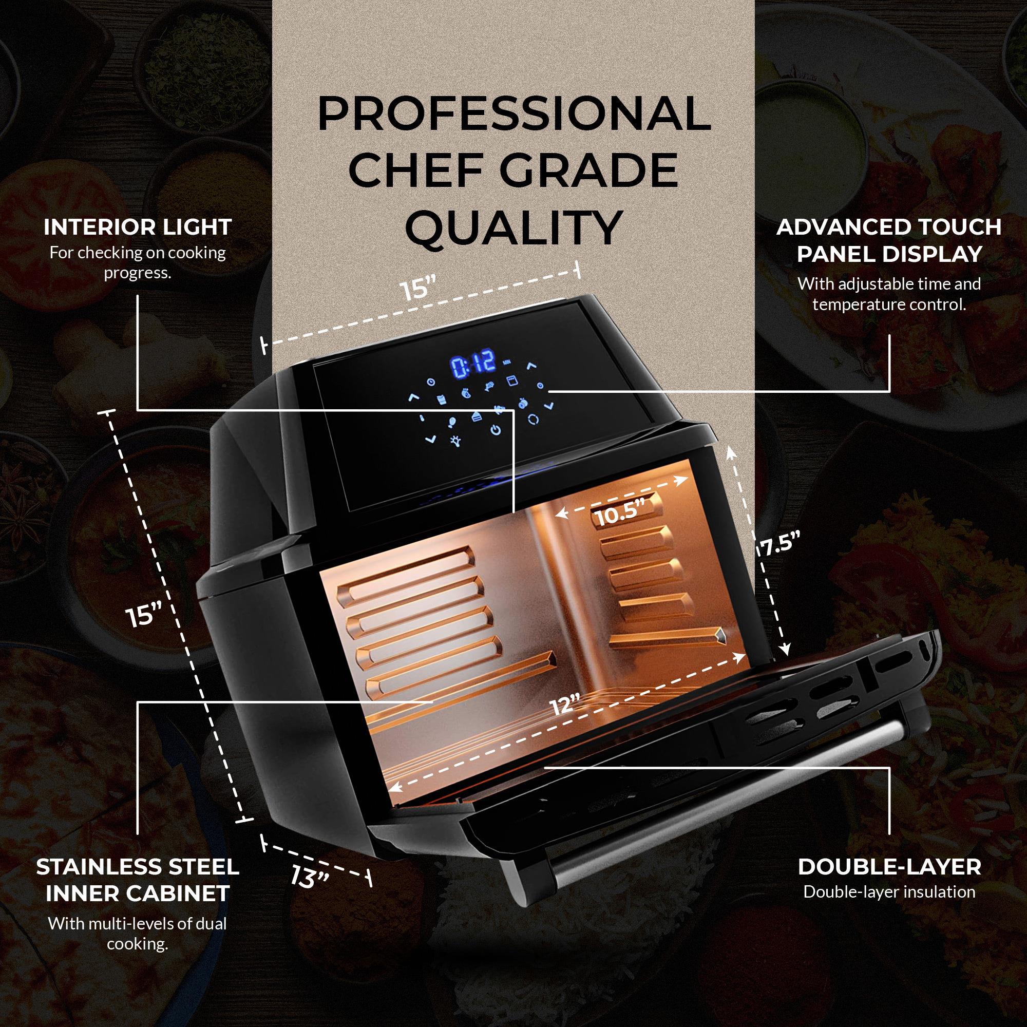 ChefWave Magma 16 qt. Multifunctional Air Fryer Oven with Rotisserie, Dehydrator and Accessories - image 2 of 13