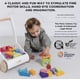 thumbnail image 4 of Le Toy Van - Petilou Andador de madera para niños pequeños y bebés | Caminante educativo de la nube del arco iris | Adecuado para un niño o niña de 1 año o más, multicolor, 45 bloques (PL102), 4 of 5