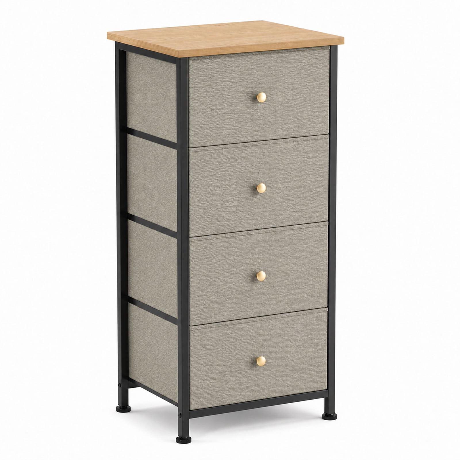 Alvantor Dresser Nightstand for Bedroom, 4-Drawer Fabric Dresser Storage Tower, Space-saving tower, Bedroom or closet use, Chest of drawers for small spaces