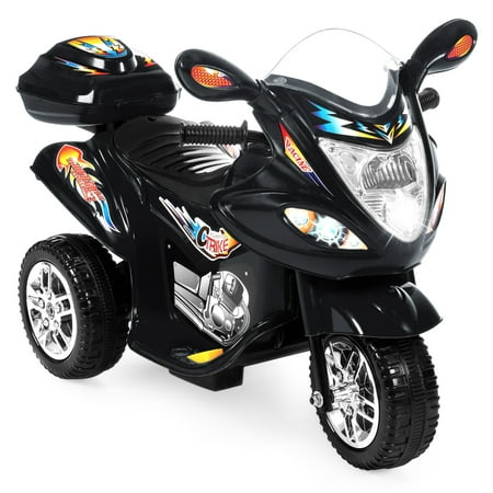 Best Choice Products 6V Kids Battery Powered 3-Wheel Motorcycle Ride-On Toy w/ LED Lights, Music, Horn, Storage - (The Best Naked Motorcycle)