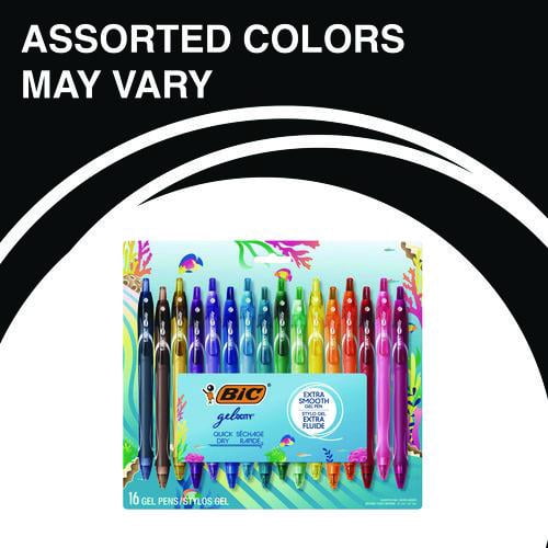 Gel-ocity Quick Dry Gel Pen, Retractable, Medium 0.7 mm, Assorted Ink and Barrel Colors, 16/Pack | Bundle of 2