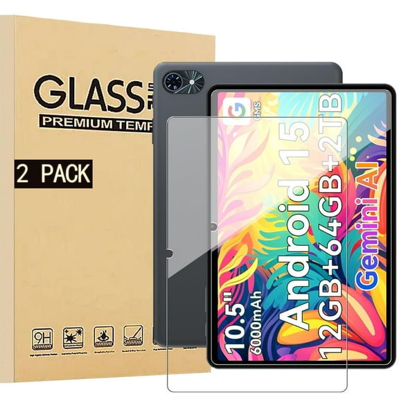 [NSFN] For Tabwee T80 Glass Film,Tabwee Tablet 10.5 inch Glass Film, LCD Protective Glass Film, 9H Hardness, Ultra-Thin, High Transmittance, Automatic Adhesion, Scratch Prevention, 2 Pack