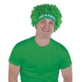 thumbnail image 2 of Beistle Club Pack of 12 Green "Happy St. Patrick's Day" Curly Headband Wigs - Adult Sized, 2 of 2