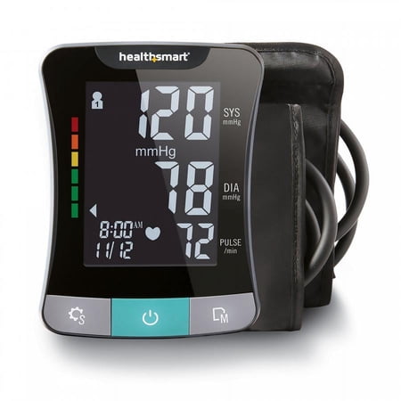 Mabis Digital Blood Pressure Monitor, 1-Tube Automatic Inflation, Adult Large Cuff, 120 Reading Memory, 1 Count