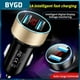 thumbnail image 1 of Qc3.0 Cigarette Lighter Pd Digital Display Dual Usb Car Charger Adapter Fast Charge One Drag Two For Iphone Xiaomi SamsungsilverRussian Federation He Qiyong unisex, 1 of 1