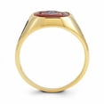 thumbnail image 2 of 14K Yellow Gold Men's Synthetic Ruby Masonic Ring, 2 of 2