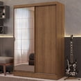 thumbnail image 2 of Ropero Closet Madesa Luke 2 Puertas 1 Puerta Con Espejo Marrón, 2 of 15