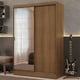 thumbnail image 2 of Ropero Closet Madesa Luke 2 Puertas 1 Puerta Con Espejo Marrón, 2 of 15