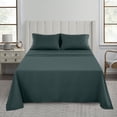 thumbnail image 3 of Lux Decor Collection Twin Size Sheet Set, 16" Deep Pocket Bed Sheets Set - Fitted Bed Sheet, Flat Sheet & Pillowcases - Teal, 3 of 4