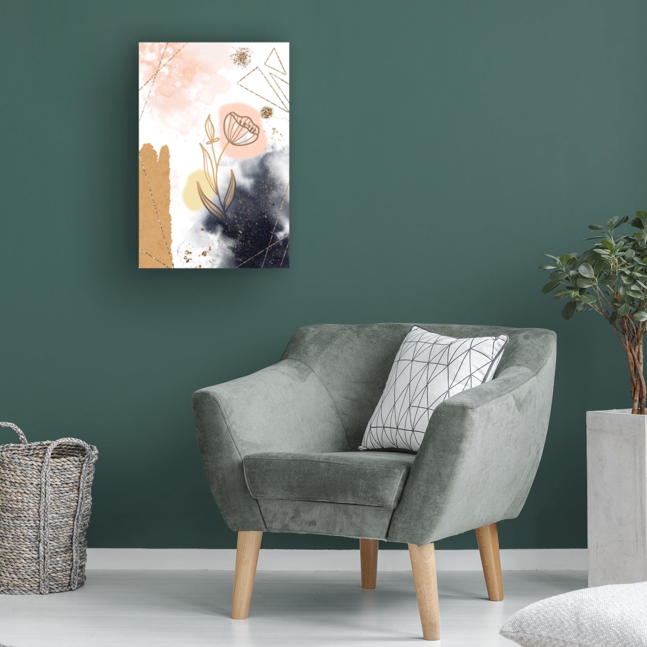 Trademark Fine Art Fadil Roze  Poinsetta Canvas Wall Art