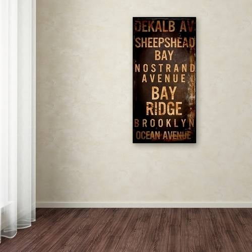 Trademark Fine Art "Brooklyn II" Canvas Art by Color Bakery