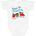 thumbnail image 3 of Inktastic Baby's 1st Christmas Train with Presents and Tree Boys or Girls Baby Bodysuit, 3 of 5