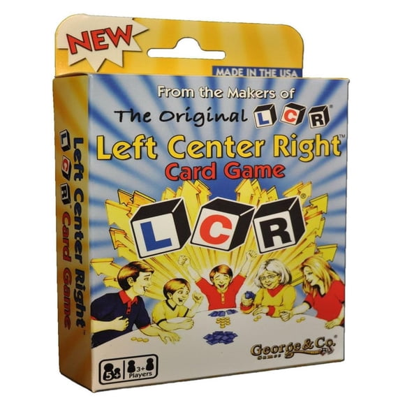 Juego de cartas LCR Left Center Right 110 cartas 24 fichas