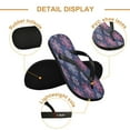 thumbnail image 3 of YAZAOOSummer Flip Flops Creatively Snowflakes Blue Pink Simple Beach Sandals, 3 of 8