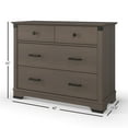 thumbnail image 4 of Child Craft Redmond 42" Interlocking 3-Drawer Dresser for Nursery or Bedroom, Rustic Design, Dapper Gray, 4 of 6