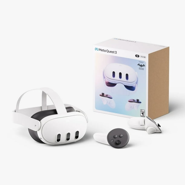 Meta Quest 3 de 512 GB: La Quest más Potente: Experiencias de Realidad Mixta Definitivas: Gafas de Realidad Virtual todo en uno (Blancas)