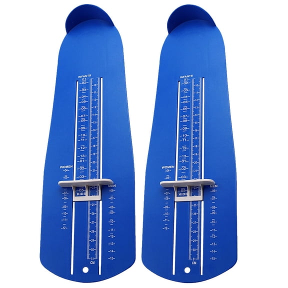 Raindrops  2 Pcs Sizing Foot Gauge Adult Shoe Size Measuring Ruler Device for Buying Shoes