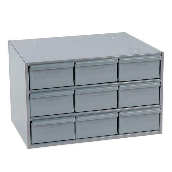 Durham Manufacturing 5261200 Steel Storage Parts Drawer Cabinet 004-95 - 9 Drawers - Gray