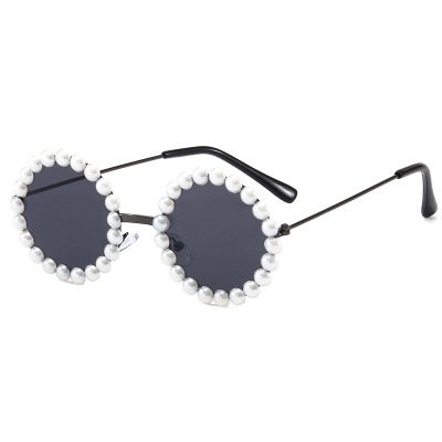 Children's Glasses Pearl Inlaid Sunscreen Lightweight Casual Sunglasses