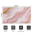 thumbnail image 5 of Pink Marble Gold Line Pattern Door Rugs,Washable Non Slip Door Mats Indoor,Decorative Door Mats,Entry Mat Indoor for Entrance,Bedroom,Kitchen,Bathroom,17"x30", 5 of 6