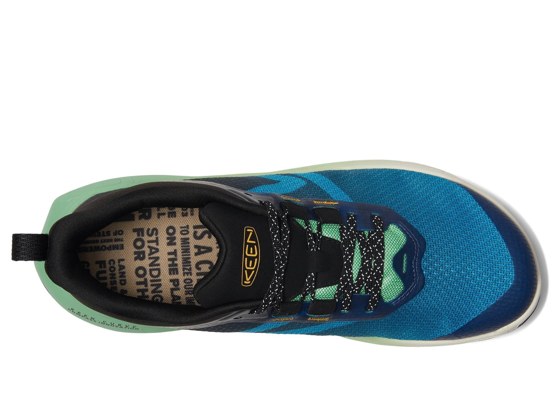 KEEN Men's 450 Dirt Hiking Shoe, Blue Danube/Absinthe Green, 13
