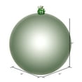 thumbnail image 2 of Vickerman 12" Frosty Mint Shiny Ball Ornament, 2 of 6