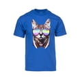 thumbnail image 1 of Men's DJ Cat Short-Sleeve T-Shirt - Royal - 2X-Large, 1 of 1