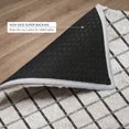 thumbnail image 6 of Addison Rugs Dream Shag Premium Machine Washable Transitional Lattice Gray Rectangle Rug, 8' x 10', 6 of 8