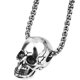 thumbnail image 3 of Collar de calavera creativo de 2 uds, cadena de collar de acero de titanio a la moda para hombre, 3 of 6
