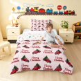 thumbnail image 3 of Erosebridal Christmas Truck Twin Comforter Sets, Christmas Tree Bedding Set, Pink Merry Christmas, Xmas Reversible 2 Pieces 1 Comforter and 1 Pillowcase, 3 of 6