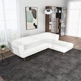 thumbnail image 3 of Allen Chesterfield Cream French Boucle Fabric Right-Facing Sectional Couch, 3 of 7