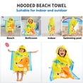 thumbnail image 4 of 48" x 24" Bath Beach Pool Hooded Towel Warp for 3-7T Unisex Baby Toddler, Absorbent Poncho, Orange Fox, 4 of 8