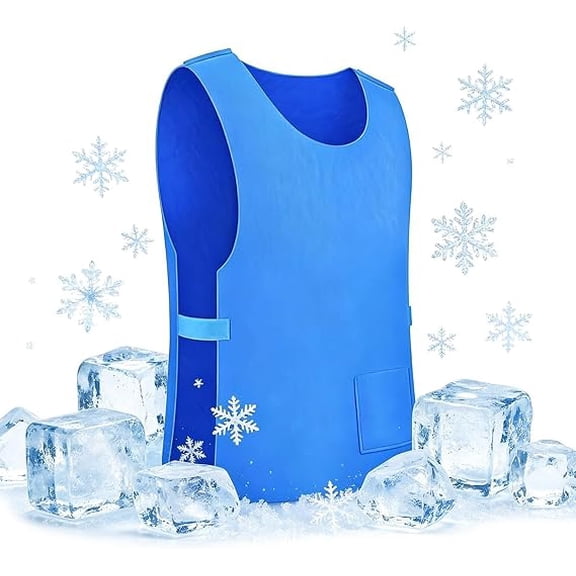 Cooling Vests For Men Women, Evaporative Ice Vest For Adults | Water Activated Cooling Jacket, Ice Cooling Construction Vest For Hot Weather Outdoor Running Fishing Camping Cycling(M)