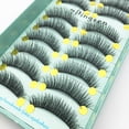 thumbnail image 2 of LTWEGO 10/5 pares 3D suave Faux Mink pestañas postizas pestañas naturales desordenadas entrecruzadas Wispy Fluffy pestañas extensión herramientas de maquillaje Tan Jianjun unisex, 2 of 2