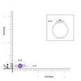 thumbnail image 4 of ANGARA Natural Classic Round Amethyst and Diamond Three Stone Ring in 925 Sterling Silver for Women (Size-4mm) | February Birthstone, Anniversary, Jewelry Gift for Women | Natural Amethyst Ring, 4 of 8