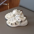 thumbnail image 4 of MIASHUI Kids Closed Toe Beach Sandals Boys Girls Outdoor Sport Sandals,White,9-12 Months, 4 of 5