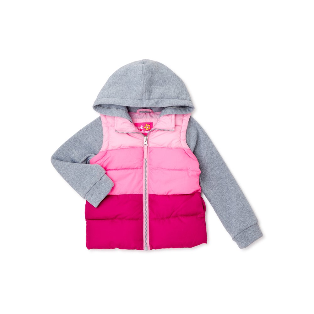 Pink Platinum Pink Platinum Toddler Girls Colorblocked 2fer Jacket