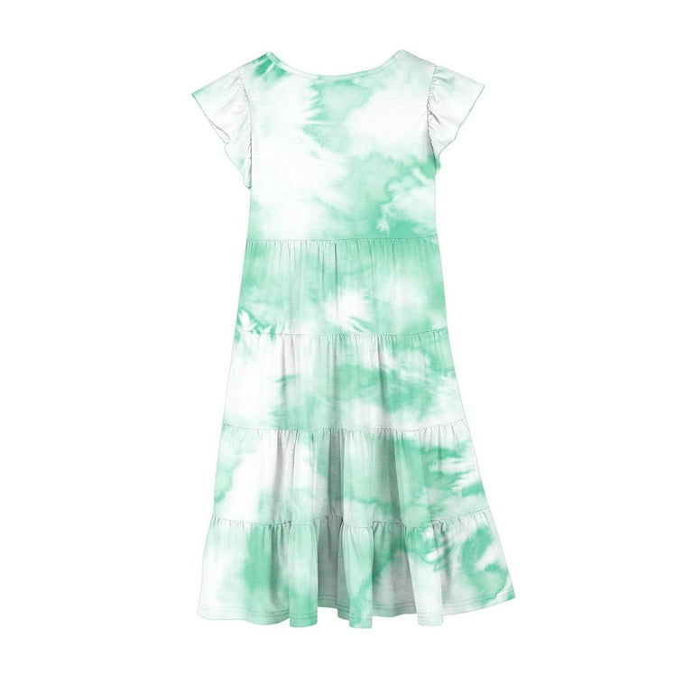 slim fit dress slacks Hadley Mint Racer Neckline Pleated Skater Dress – Get That Trend main image 1