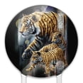 thumbnail image 3 of Acrylic Orange Bengal Tigers Cake Topper Party Decoration for Wedding Anniversary Birthday Graduation, 3 of 7