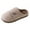 Coffee, variant on Womens Mens Cotton Knit Clog Slippers with Indoor and Outdoor Sole Winter Warm Fleece Lined Memory Foam House Shoes