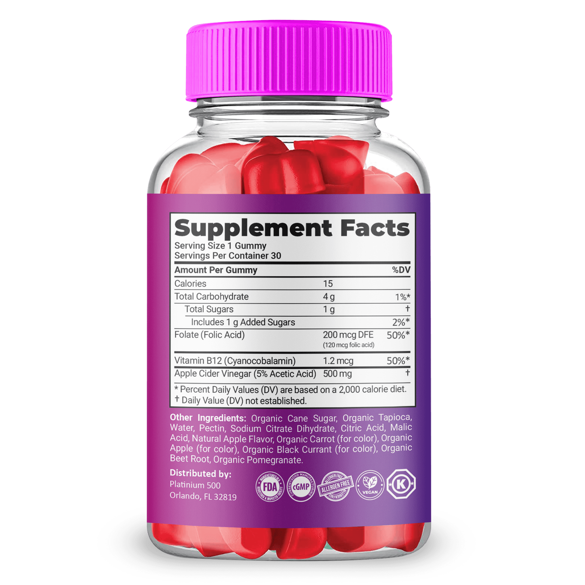 True Form Keto ACV Gummies, Official True Form Gummies, Maximum Strength, 2 Month Supply (2 Pack)
