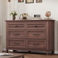 thumbnail image 2 of Commode à 6 Tiroirs pour Chambre, Commode en Bois, Commode Rustique Blanche pour Garde-Robe, Chambre de Bébé, 2 of 11