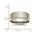 thumbnail image 6 of Chisel Stainless Steel Polished with Brushed Center 8mm Flat Beveled Edge Band, 6 of 7