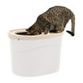 thumbnail image 3 of IRIS USA, Top Entry Cat Litter Box, White/Beige, 3 of 8
