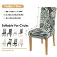 thumbnail image 6 of Vintage Bohemian Paisley Pattern Dining Chair Covers Set of 4 Colorful Floral Ethnic Retro Washable Polyester Stretch Slipcovers Removable Protector for Artistic Spaces, 6 of 7