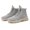 Gray, variant on Winter Men Plush Soft Snow Boots Plus Velvet Warm Outdoor Waterproof Cold Boots Men Fashion Non-slip Casual Shoes Sneaker (black,42)