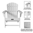 thumbnail image 5 of Mondawe Adirondack Chair, Outdoor Patio Lawn Chair with Widened Armrests,Weather Resistant Fire Pit Furniture, 380lb Weight Capacity, White, 5 of 8