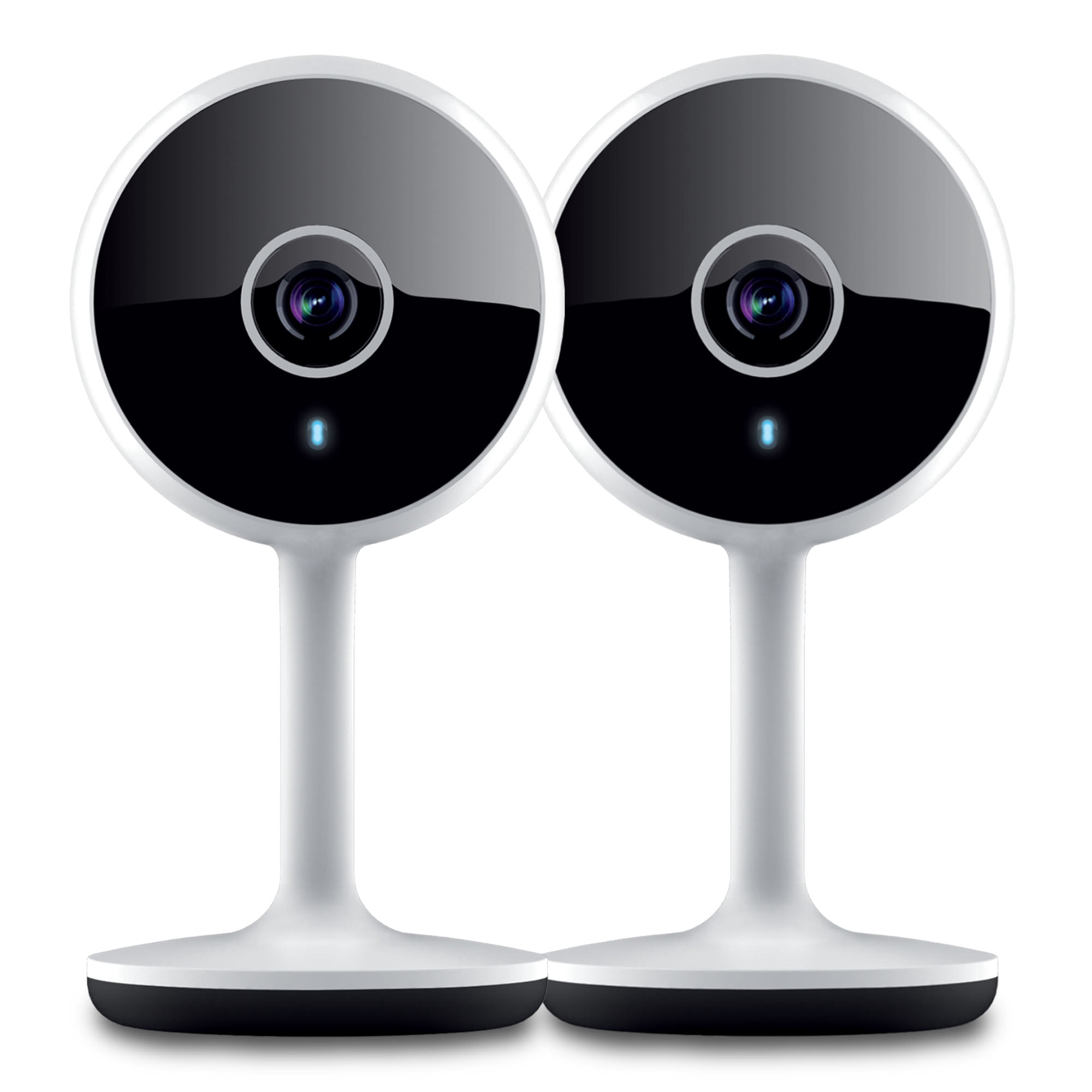Geeni Vivid Indoor Smart Wifi Security Camera, HD Geeni WiFi Camera with Night Vision, 2-Way Audio, Motion Detection & App Control, White, 2-Pack