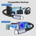 thumbnail image 6 of USB C to Micro USB Cable,3.3FT Nylon Braided, Micro USB to USB C Cable, 3A Charging&480Mbps Data Transmission, for Type C Wall Chargers/PS4/Xbox One/Android（gray）, 6 of 8